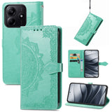 Mandala Flower Embossed Leather Phone Case, For Xiaomi 15T Pro, For Xiaomi 15T, For Xiaomi 15 Ultra, For Redmi Turbo 4, For Xiaomi Poco X7 Pro, For Xiaomi 15 Pro, For Xiaomi 15, For Xiaomi Redmi Note 14 5G