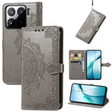 Mandala Flower Embossed Leather Phone Case, For Xiaomi 15T Pro, For Xiaomi 15T, For Xiaomi 15 Ultra, For Redmi Turbo 4, For Xiaomi Poco X7 Pro, For Xiaomi 15 Pro, For Xiaomi 15, For Xiaomi Redmi Note 14 5G