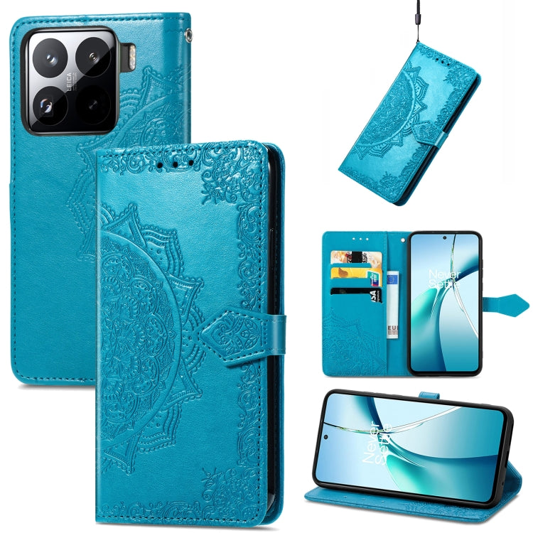 Mandala Flower Embossed Leather Phone Case, For Xiaomi 15T Pro, For Xiaomi 15T, For Xiaomi 15 Ultra, For Redmi Turbo 4, For Xiaomi Poco X7 Pro, For Xiaomi 15 Pro, For Xiaomi 15, For Xiaomi Redmi Note 14 5G