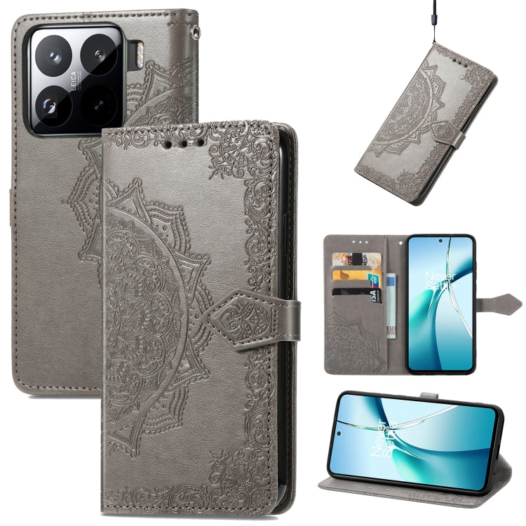 Mandala Flower Embossed Leather Phone Case, For Xiaomi 15T Pro, For Xiaomi 15T, For Xiaomi 15 Ultra, For Redmi Turbo 4, For Xiaomi Poco X7 Pro, For Xiaomi 15 Pro, For Xiaomi 15, For Xiaomi Redmi Note 14 5G