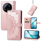 Mandala Flower Embossed Leather Phone Case, For Xiaomi 15T Pro, For Xiaomi 15T, For Xiaomi 15 Ultra, For Redmi Turbo 4, For Xiaomi Poco X7 Pro, For Xiaomi 15 Pro, For Xiaomi 15, For Xiaomi Redmi Note 14 5G