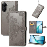 Mandala Flower Embossed Leather Phone Case, For Xiaomi 15T Pro, For Xiaomi 15T, For Xiaomi 15 Ultra, For Redmi Turbo 4, For Xiaomi Poco X7 Pro, For Xiaomi 15 Pro, For Xiaomi 15, For Xiaomi Redmi Note 14 5G