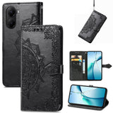 Mandala Flower Embossed Leather Phone Case, For Xiaomi 15T Pro, For Xiaomi 15T, For Xiaomi 15 Ultra, For Redmi Turbo 4, For Xiaomi Poco X7 Pro, For Xiaomi 15 Pro, For Xiaomi 15, For Xiaomi Redmi Note 14 5G