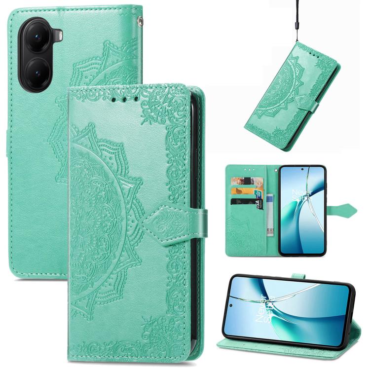 Mandala Flower Embossed Leather Phone Case, For Xiaomi 15T Pro, For Xiaomi 15T, For Xiaomi 15 Ultra, For Redmi Turbo 4, For Xiaomi Poco X7 Pro, For Xiaomi 15 Pro, For Xiaomi 15, For Xiaomi Redmi Note 14 5G