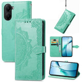 Mandala Flower Embossed Leather Phone Case, For Xiaomi 15T Pro, For Xiaomi 15T, For Xiaomi 15 Ultra, For Redmi Turbo 4, For Xiaomi Poco X7 Pro, For Xiaomi 15 Pro, For Xiaomi 15, For Xiaomi Redmi Note 14 5G