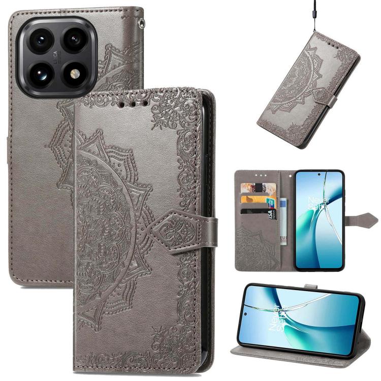 Mandala Flower Embossed Leather Phone Case, For Xiaomi 15T Pro, For Xiaomi 15T, For Xiaomi 15 Ultra, For Redmi Turbo 4, For Xiaomi Poco X7 Pro, For Xiaomi 15 Pro, For Xiaomi 15, For Xiaomi Redmi Note 14 5G
