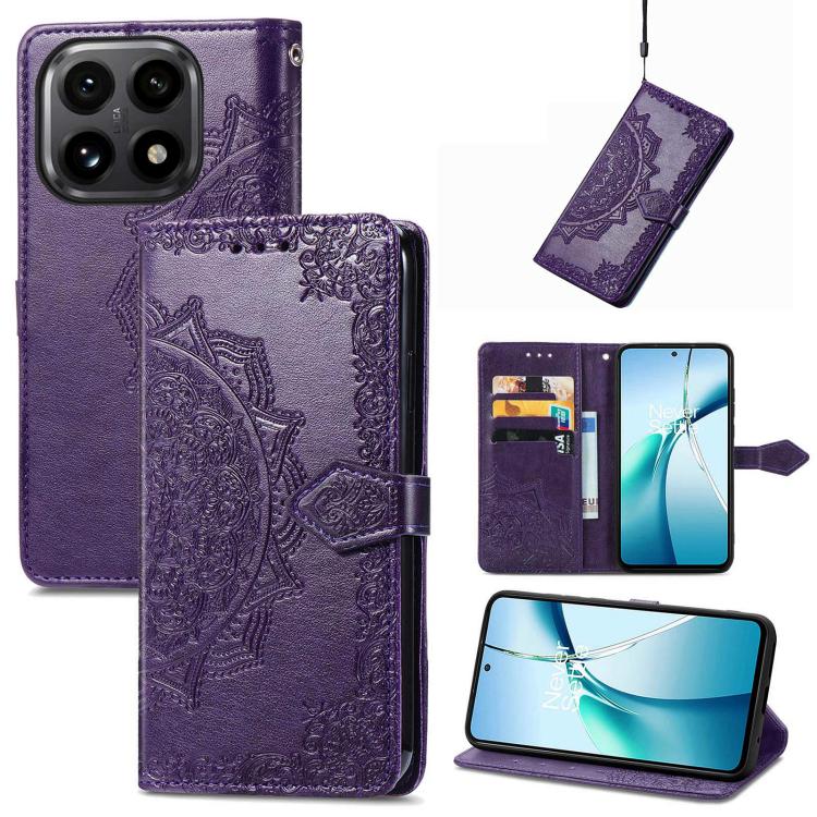 Mandala Flower Embossed Leather Phone Case, For Xiaomi 15T Pro, For Xiaomi 15T, For Xiaomi 15 Ultra, For Redmi Turbo 4, For Xiaomi Poco X7 Pro, For Xiaomi 15 Pro, For Xiaomi 15, For Xiaomi Redmi Note 14 5G