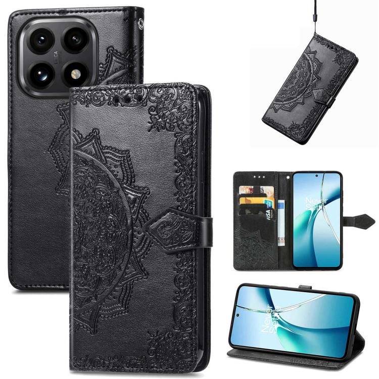 Mandala Flower Embossed Leather Phone Case, For Xiaomi 15T Pro, For Xiaomi 15T, For Xiaomi 15 Ultra, For Redmi Turbo 4, For Xiaomi Poco X7 Pro, For Xiaomi 15 Pro, For Xiaomi 15, For Xiaomi Redmi Note 14 5G