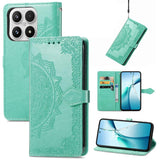 Mandala Flower Embossed Leather Phone Case, For Xiaomi Poco X8 Pro Max 5G, For Xiaomi Poco X8 Pro 5G, For Redmi Turbo 5 Max 5G, For Redmi Turbo 5 5G, For Xiaomi 17 Pro Max, For Xiaomi 17 Pro, For Xiaomi 17, For Xiaomi Poco M7 4G 169mm
