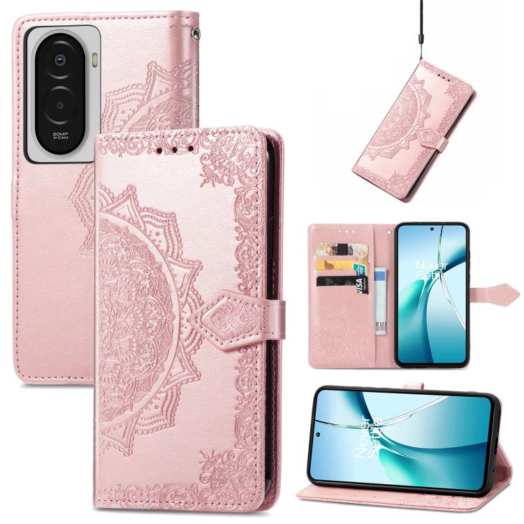 Mandala Flower Embossed Leather Phone Case, For Xiaomi Poco X8 Pro Max 5G, For Xiaomi Poco X8 Pro 5G, For Redmi Turbo 5 Max 5G, For Redmi Turbo 5 5G, For Xiaomi 17 Pro Max, For Xiaomi 17 Pro, For Xiaomi 17, For Xiaomi Poco M7 4G 169mm