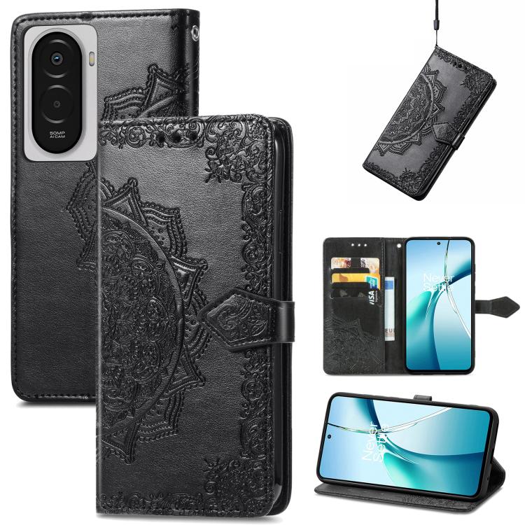 Mandala Flower Embossed Leather Phone Case, For Xiaomi Poco X8 Pro Max 5G, For Xiaomi Poco X8 Pro 5G, For Redmi Turbo 5 Max 5G, For Redmi Turbo 5 5G, For Xiaomi 17 Pro Max, For Xiaomi 17 Pro, For Xiaomi 17, For Xiaomi Poco M7 4G 169mm