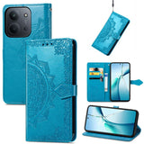 Mandala Flower Embossed Leather Phone Case, For Xiaomi Redmi Note 14 Pro+ 5G, For Xiaomi Redmi Note 14 Pro 5G, For Redmi 15C 5G / 4G Glodal 171mm