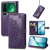 Mandala Flower Embossed Leather Phone Case, For Xiaomi Poco X8 Pro Max 5G, For Xiaomi Poco X8 Pro 5G, For Redmi Turbo 5 Max 5G, For Redmi Turbo 5 5G, For Xiaomi 17 Pro Max, For Xiaomi 17 Pro, For Xiaomi 17, For Xiaomi Poco M7 4G 169mm