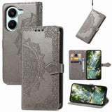 Mandala Flower Embossed Leather Phone Case, For Xiaomi Poco X8 Pro Max 5G, For Xiaomi Poco X8 Pro 5G, For Redmi Turbo 5 Max 5G, For Redmi Turbo 5 5G, For Xiaomi 17 Pro Max, For Xiaomi 17 Pro, For Xiaomi 17, For Xiaomi Poco M7 4G 169mm