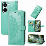 Mandala Flower Embossed Leather Phone Case, For Xiaomi Poco X8 Pro Max 5G, For Xiaomi Poco X8 Pro 5G, For Redmi Turbo 5 Max 5G, For Redmi Turbo 5 5G, For Xiaomi 17 Pro Max, For Xiaomi 17 Pro, For Xiaomi 17, For Xiaomi Poco M7 4G 169mm