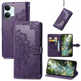 Mandala Flower Embossed Leather Phone Case, For Xiaomi Poco X8 Pro Max 5G, For Xiaomi Poco X8 Pro 5G, For Redmi Turbo 5 Max 5G, For Redmi Turbo 5 5G, For Xiaomi 17 Pro Max, For Xiaomi 17 Pro, For Xiaomi 17, For Xiaomi Poco M7 4G 169mm