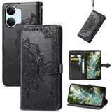 Mandala Flower Embossed Leather Phone Case, For Xiaomi Poco X8 Pro Max 5G, For Xiaomi Poco X8 Pro 5G, For Redmi Turbo 5 Max 5G, For Redmi Turbo 5 5G, For Xiaomi 17 Pro Max, For Xiaomi 17 Pro, For Xiaomi 17, For Xiaomi Poco M7 4G 169mm