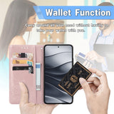 Mandala Flower Embossed Leather Phone Case, For Xiaomi Redmi Note 14 Pro+ 5G, For Xiaomi Redmi Note 14 Pro 5G, For Redmi 15C 5G / 4G Glodal 171mm