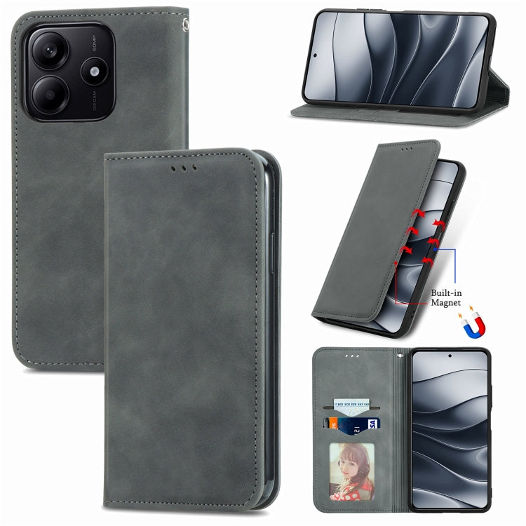 Retro Skin Feel Magnetic Flip Leather Phone Case, For Xiaomi 15T Pro, For Xiaomi 15T, For Redmi Note 14 4G 164.84mm, For Xiaomi 15 Ultra, For Redmi Note 14 4G 163.25mm, For Xiaomi 15 Pro, For Xiaomi 15, For Xiaomi Redmi Note 14 5G