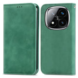 Retro Skin Feel Magnetic Flip Leather Phone Case, For Xiaomi Redmi Note 14 Pro+ 5G, For Xiaomi Redmi Note 14 Pro 5G, For Redmi 15C 5G / 4G Global 171mm