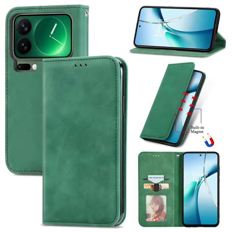 Retro Skin Feel Magnetic Flip Leather Phone Case, For Xiaomi Poco X8 Pro Max 5G, For Xiaomi Poco X8 Pro 5G, For Redmi Turbo 5 Max 5G, For Redmi Turbo 5 5G, For Xiaomi 17 Pro Max, For Xiaomi 17 Pro, For Xiaomi 17, For Xiaomi Poco M7 4G 169mm
