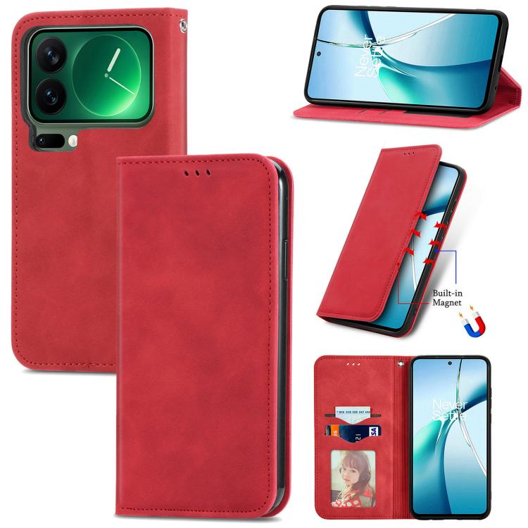 Retro Skin Feel Magnetic Flip Leather Phone Case, For Xiaomi Poco X8 Pro Max 5G, For Xiaomi Poco X8 Pro 5G, For Redmi Turbo 5 Max 5G, For Redmi Turbo 5 5G, For Xiaomi 17 Pro Max, For Xiaomi 17 Pro, For Xiaomi 17, For Xiaomi Poco M7 4G 169mm
