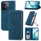 Retro Skin Feel Magnetic Flip Leather Phone Case, For Xiaomi Redmi Note 14 Pro+ 5G, For Xiaomi Redmi Note 14 Pro 5G, For Redmi 15C 5G / 4G Global 171mm