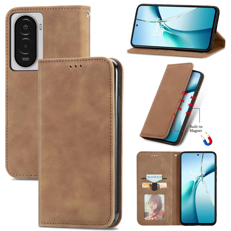 Retro Skin Feel Magnetic Flip Leather Phone Case, For Xiaomi Poco X8 Pro Max 5G, For Xiaomi Poco X8 Pro 5G, For Redmi Turbo 5 Max 5G, For Redmi Turbo 5 5G, For Xiaomi 17 Pro Max, For Xiaomi 17 Pro, For Xiaomi 17, For Xiaomi Poco M7 4G 169mm