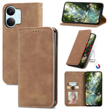 Retro Skin Feel Magnetic Flip Leather Phone Case, For Xiaomi Poco X8 Pro Max 5G, For Xiaomi Poco X8 Pro 5G, For Redmi Turbo 5 Max 5G, For Redmi Turbo 5 5G, For Xiaomi 17 Pro Max, For Xiaomi 17 Pro, For Xiaomi 17, For Xiaomi Poco M7 4G 169mm