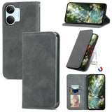 Retro Skin Feel Magnetic Flip Leather Phone Case, For Xiaomi Poco X8 Pro Max 5G, For Xiaomi Poco X8 Pro 5G, For Redmi Turbo 5 Max 5G, For Redmi Turbo 5 5G, For Xiaomi 17 Pro Max, For Xiaomi 17 Pro, For Xiaomi 17, For Xiaomi Poco M7 4G 169mm