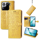 Cat and Dog Embossed Leather Phone Case, For Xiaomi 17, For Xiaomi Poco M7 4G 169mm, For Xiaomi 15T Pro, For Xiaomi 15T, For Xiaomi 15 Ultra, For Xiaomi 15 Pro