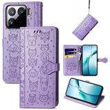 Cat and Dog Embossed Leather Phone Case, For Xiaomi 17, For Xiaomi Poco M7 4G 169mm, For Xiaomi 15T Pro, For Xiaomi 15T, For Xiaomi 15 Ultra, For Xiaomi 15 Pro