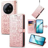Cat and Dog Embossed Leather Phone Case, For Xiaomi 17, For Xiaomi Poco M7 4G 169mm, For Xiaomi 15T Pro, For Xiaomi 15T, For Xiaomi 15 Ultra, For Xiaomi 15 Pro