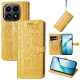Cat and Dog Embossed Leather Phone Case, For Xiaomi 17, For Xiaomi Poco M7 4G 169mm, For Xiaomi 15T Pro, For Xiaomi 15T, For Xiaomi 15 Ultra, For Xiaomi 15 Pro