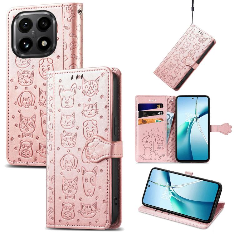 Cat and Dog Embossed Leather Phone Case, For Xiaomi 17, For Xiaomi Poco M7 4G 169mm, For Xiaomi 15T Pro, For Xiaomi 15T, For Xiaomi 15 Ultra, For Xiaomi 15 Pro