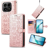 Cat and Dog Embossed Leather Phone Case, For Xiaomi 17, For Xiaomi Poco M7 4G 169mm, For Xiaomi 15T Pro, For Xiaomi 15T, For Xiaomi 15 Ultra, For Xiaomi 15 Pro