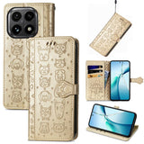 Cat and Dog Embossed Leather Phone Case, For Xiaomi 17, For Xiaomi Poco M7 4G 169mm, For Xiaomi 15T Pro, For Xiaomi 15T, For Xiaomi 15 Ultra, For Xiaomi 15 Pro
