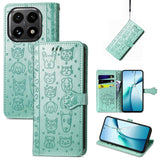 Cat and Dog Embossed Leather Phone Case, For Xiaomi 17, For Xiaomi Poco M7 4G 169mm, For Xiaomi 15T Pro, For Xiaomi 15T, For Xiaomi 15 Ultra, For Xiaomi 15 Pro
