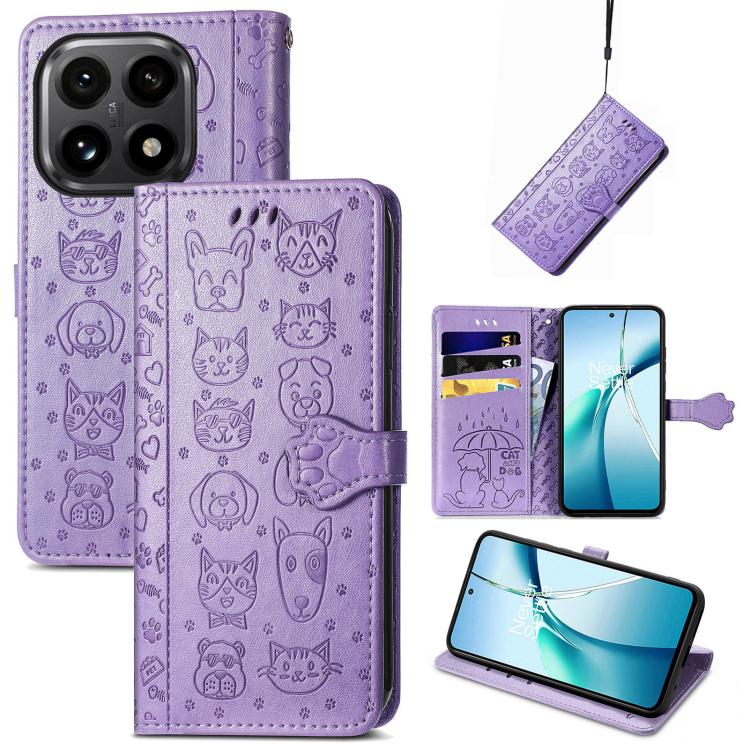 Cat and Dog Embossed Leather Phone Case, For Xiaomi 17, For Xiaomi Poco M7 4G 169mm, For Xiaomi 15T Pro, For Xiaomi 15T, For Xiaomi 15 Ultra, For Xiaomi 15 Pro