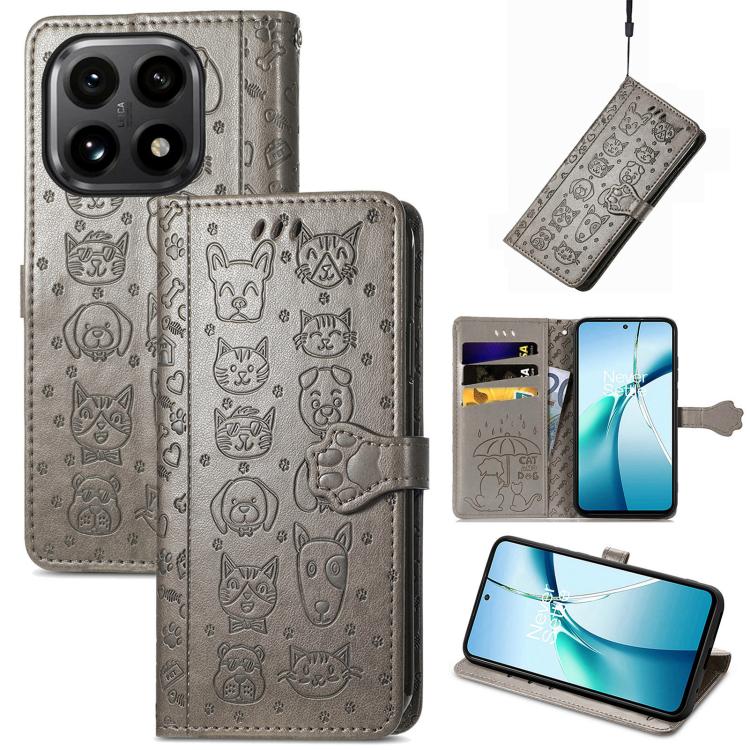 Cat and Dog Embossed Leather Phone Case, For Xiaomi 17, For Xiaomi Poco M7 4G 169mm, For Xiaomi 15T Pro, For Xiaomi 15T, For Xiaomi 15 Ultra, For Xiaomi 15 Pro
