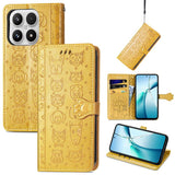 Cat and Dog Embossed Leather Phone Case, For Xiaomi 17, For Xiaomi Poco M7 4G 169mm, For Xiaomi 15T Pro, For Xiaomi 15T, For Xiaomi 15 Ultra, For Xiaomi 15 Pro
