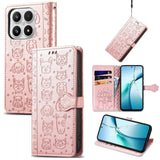 Cat and Dog Embossed Leather Phone Case, For Xiaomi 17, For Xiaomi Poco M7 4G 169mm, For Xiaomi 15T Pro, For Xiaomi 15T, For Xiaomi 15 Ultra, For Xiaomi 15 Pro