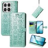 Cat and Dog Embossed Leather Phone Case, For Xiaomi 17, For Xiaomi Poco M7 4G 169mm, For Xiaomi 15T Pro, For Xiaomi 15T, For Xiaomi 15 Ultra, For Xiaomi 15 Pro