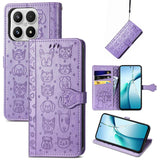 Cat and Dog Embossed Leather Phone Case, For Xiaomi 17, For Xiaomi Poco M7 4G 169mm, For Xiaomi 15T Pro, For Xiaomi 15T, For Xiaomi 15 Ultra, For Xiaomi 15 Pro
