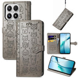 Cat and Dog Embossed Leather Phone Case, For Xiaomi 17, For Xiaomi Poco M7 4G 169mm, For Xiaomi 15T Pro, For Xiaomi 15T, For Xiaomi 15 Ultra, For Xiaomi 15 Pro