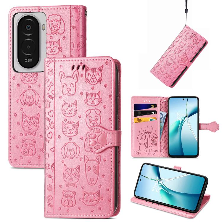 Cat and Dog Embossed Leather Phone Case, For Xiaomi 17, For Xiaomi Poco M7 4G 169mm, For Xiaomi 15T Pro, For Xiaomi 15T, For Xiaomi 15 Ultra, For Xiaomi 15 Pro