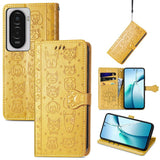 Cat and Dog Embossed Leather Phone Case, For Xiaomi 17, For Xiaomi Poco M7 4G 169mm, For Xiaomi 15T Pro, For Xiaomi 15T, For Xiaomi 15 Ultra, For Xiaomi 15 Pro