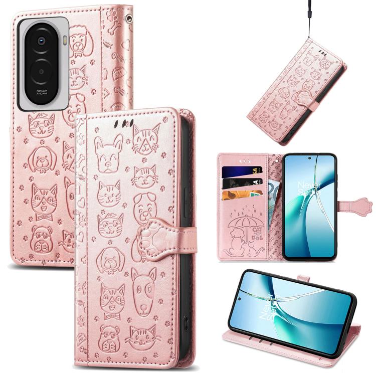 Cat and Dog Embossed Leather Phone Case, For Xiaomi 17, For Xiaomi Poco M7 4G 169mm, For Xiaomi 15T Pro, For Xiaomi 15T, For Xiaomi 15 Ultra, For Xiaomi 15 Pro