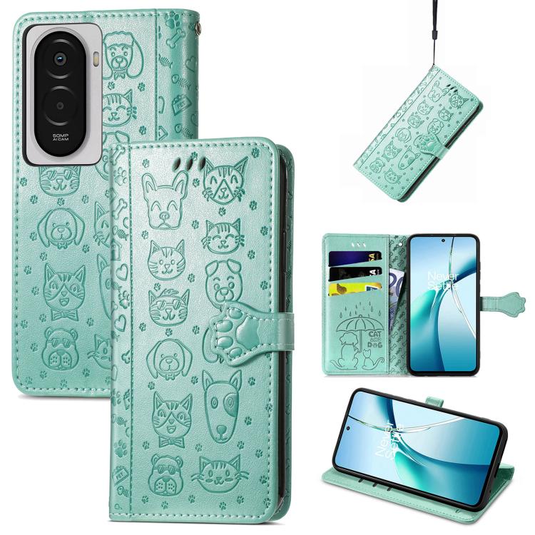 Cat and Dog Embossed Leather Phone Case, For Xiaomi 17, For Xiaomi Poco M7 4G 169mm, For Xiaomi 15T Pro, For Xiaomi 15T, For Xiaomi 15 Ultra, For Xiaomi 15 Pro