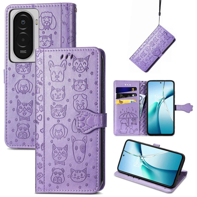 Cat and Dog Embossed Leather Phone Case, For Xiaomi 17, For Xiaomi Poco M7 4G 169mm, For Xiaomi 15T Pro, For Xiaomi 15T, For Xiaomi 15 Ultra, For Xiaomi 15 Pro
